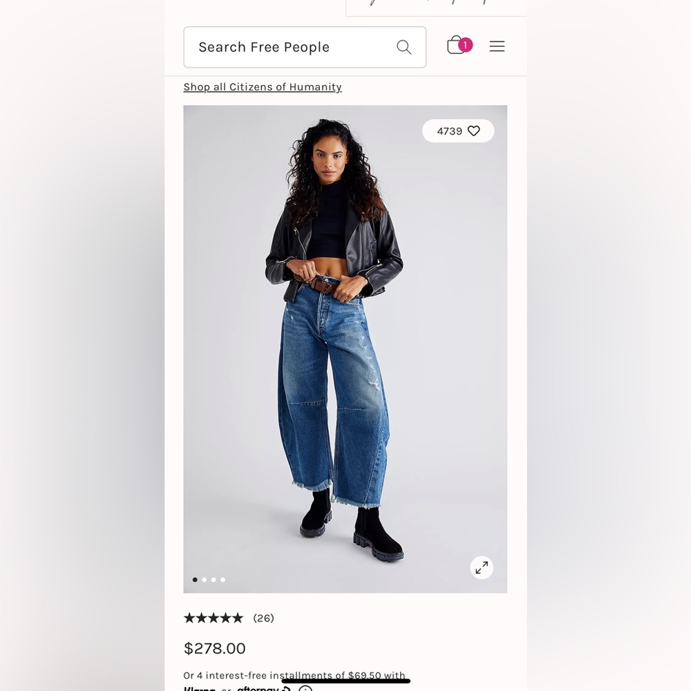 Citizens of Humanity Horseshoe Jeans Sz 26